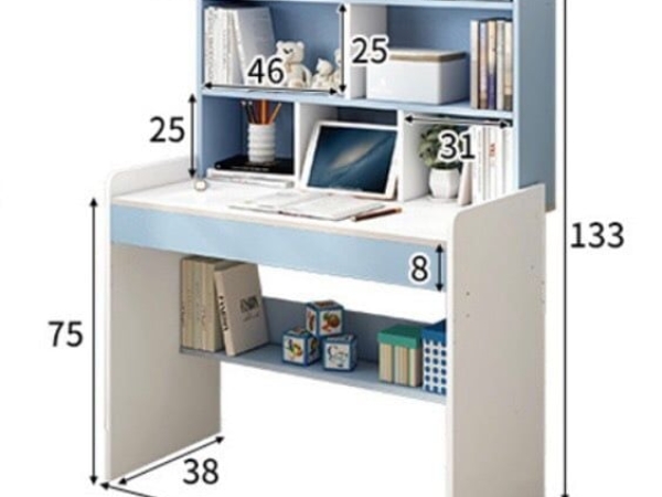 Bàn Học Tích Hợp Kệ Sách BH-307