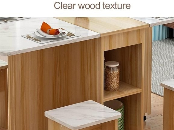 Bộ Bàn Ăn Xếp Gọn Thông Minh 4 Ghế BAX-29