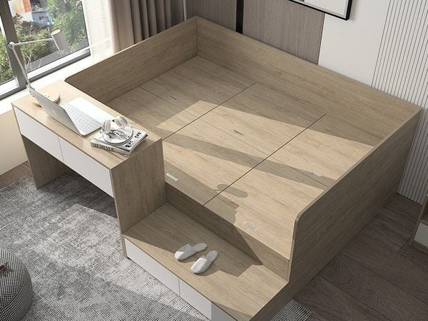 Giường Ngủ Kết Hợp Bàn Học/Làm Việc GN-117