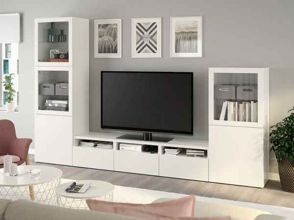 Kệ Tivi Có Kính Kết Hợp Gỗ KTV-200