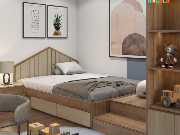 Thiết kế nội thất phòng ngủ bé trai hiện đại Nolulu - BT005