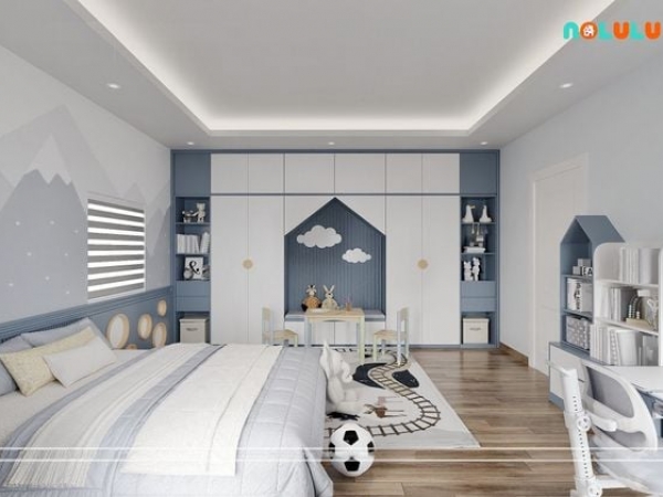 Thiết Kế Phòng Ngủ Cho Con Trai BT51