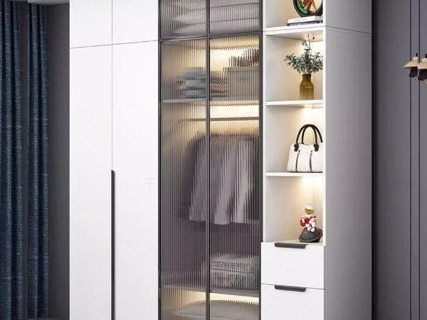 Tủ Áo Cánh Kính Khung Nhôm Sang Trọng TQA-084