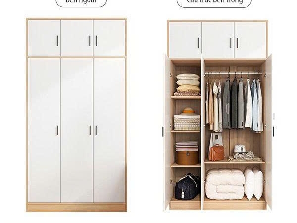 Tủ Áo Hiện Đại 3 Cánh - A120