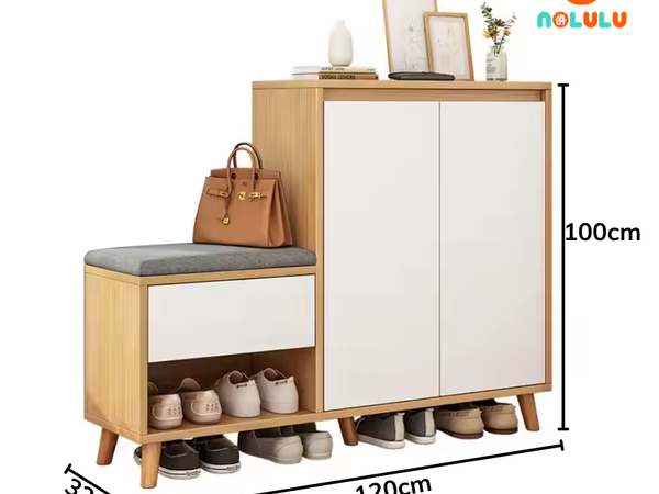 Tủ giày cao cấp kết hợp ghế ngồi Nolulu - TGCC001