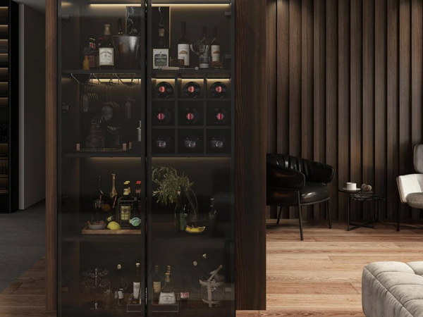 Tủ Kính Để Rượu Phòng Khách Cao Cấp Giselle