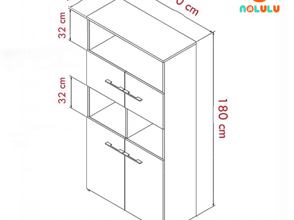 Tủ trang trí phòng khách Nolulu - TPK002